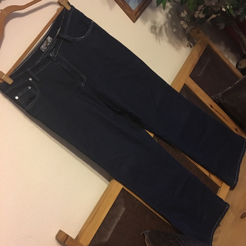 Crest Jeans dark blue silver threading 15/16